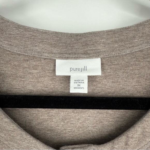 Pure Jill Longline Hidden Snap Front Knit Jacket Relaxed Fit Size 3X - Picture 4 of 7